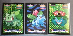 BULBASAUR X IVYSAUR X VENUSAUR LOT - POKEMON KANTO CREALASER RARE TCG HOLO - Image 1