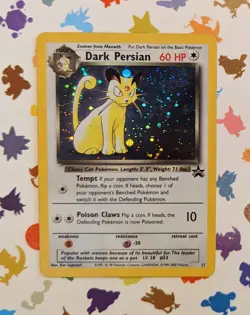 Pokemon TCG Dark Persian 17/53 WOTC Black Star Promo Holo English 2000 - Image 1