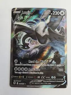 Pokemon TCG Lugia V Alt Art 186/195 SWSH12 Silver Tempest Holo - Image 1