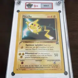 MAP 9+ MINT 2000 POKEMON PIKACHU WORLD COLL DUTCH #4 PIKACHU MOVIE PROMO - Image 2