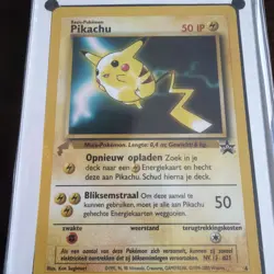MAP 9+ MINT 2000 POKEMON PIKACHU WORLD COLL DUTCH #4 PIKACHU MOVIE PROMO - Image 5