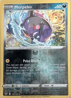 Morpeko 116/195 Uncommon Silver Tempest Pokemon Reverse Holo Near Mint - Image 1