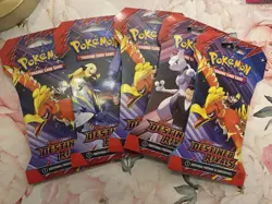 1 x Sleeved Pokemon TCG Scarlet & Violet Destined Rivals Booster Pack - Image 1