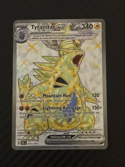 Tyranitar ex #211 Ultra Rare Pokemon TCG 2023 Obsidian Flames SV03 Near Mint NM - Image 1