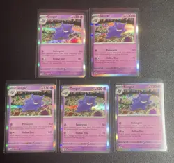 Pokemon 151 Gengar Holo Lot of 5 094/165 - Image 1