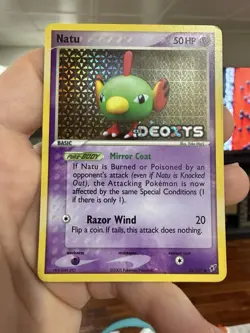 Natu 66/107 Ex Deoxys Pokemon TCG Reverse Holo Stamped LP - Image 1