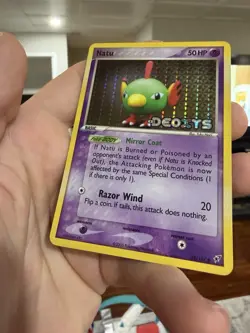 Natu 66/107 Ex Deoxys Pokemon TCG Reverse Holo Stamped LP - Image 5