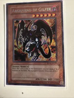 Archfiend of Gilfer RP02-EN094 Max Foil Bleed Secret Rare Yugioh Retro Pack 2 NM - Image 3