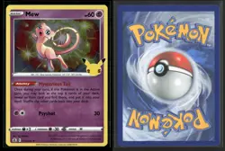 Mew 011/025 Holo Rare Celebrations Pokemon NM/M - Image 3