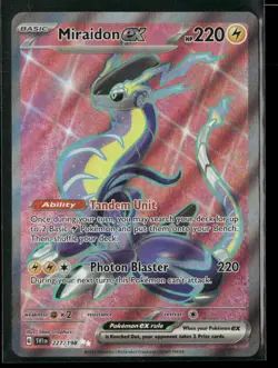 Miraidon ex 227/198 Ultra Rare Scarlet & Violet Pokemon NM/M - Image 1