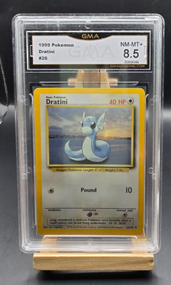 Pokemon Dratini #26 Base Set 1999 GMA 8.5 - Image 1