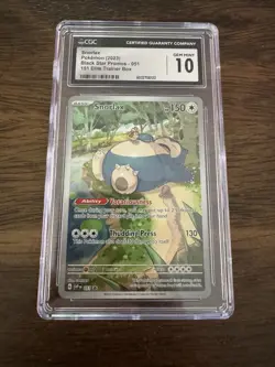 Pokemon Snorlax 051 Scarlet & Violet Promo Holo CGC 10 Elite Trainer Box - Image 1