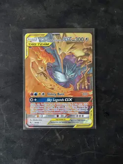Pokemon TCG Hidden Fates Moltres & Zapdos & Articuno GX Tag Team 44/68 Holo - Image 3
