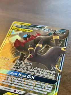 READ! Pokemon Umbreon & Darkrai GX 125/236 SM Unified Minds Holo TAG TEAM - Image 3