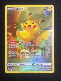 Pokemon Pikachu Ultra Rare Crown Zenith: Galarian Gallery GG30/GG70 NM - Image 1