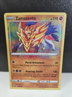 Zamazenta Pokemon Vivid Voltage 102/185 Amazing Rare NM - Image 1