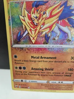 Zamazenta Pokemon Vivid Voltage 102/185 Amazing Rare NM - Image 3