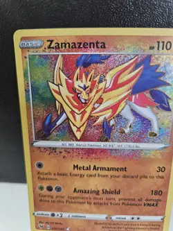 Zamazenta Pokemon Vivid Voltage 102/185 Amazing Rare NM - Image 4