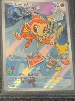 Chimchar MEP 041 - NM First Partner Rare Black Start Promo 30th Pokemon - Image 1