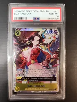 2026 ONE PIECE OP14-EB04 EN #112 BOA HANCOCK PSA 10 (Q778 - Image 1