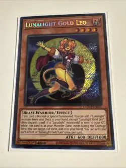 Yugioh - Lunalight Gold Leo - Secret Rare - Duelist's Advance LP DUAD-EN005 - Image 2