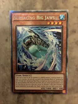 Yugioh! TCG - Surfacing Big Jaws - Starlight Rare - 2025 Mega-Pack - MP25-EN012 - Image 1