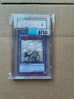 Blue-Eyes Ultimate Dragon Cgc MINT 9 GFP2-EN181 * Ghost Rare * Yugioh - Image 1