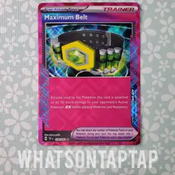 Pokemon Card Maximum Belt 154/162 Ace Spec Scarlet Violet Temporal Forces LP - Image 1