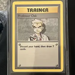 Pokemon TCG Professor Oak Base Set 88/102 Regular Unlimited Uncommon Card - Image 1