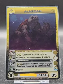 Chaotic Card : Alazdan Beyond The Doors 1st Edition Rare Creature - Image 1