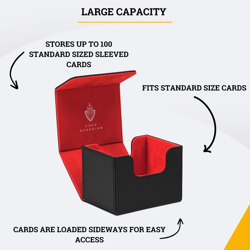 - Premium Deck Box (Black) for 100+ Cards for Trading Card Games Compatible with - Image 3
