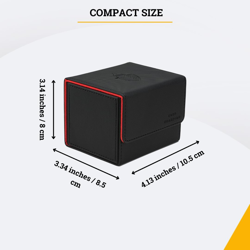 - Premium Deck Box (Black) for 100+ Cards for Trading Card Games Compatible with - Image 5