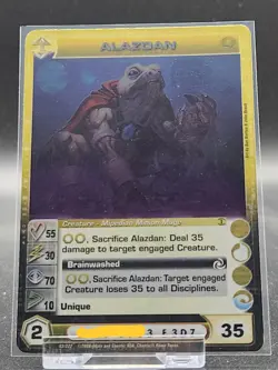 Chaotic Card : Alazdan Beyond The Doors 1st Edition Rare Creature - Image 1