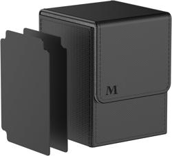 Deck Box Compatible with MTG Cards, Trading Card Case with 2 Dividers per Holder - Image 1