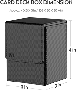 Deck Box Compatible with MTG Cards, Trading Card Case with 2 Dividers per Holder - Image 4