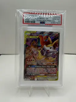 POKEMON BLACK STAR PROMO CHARIZARD & BRAIXEN GX #SM230 PSA 10 Gem Mint - Image 1