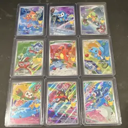 Pokemon TCG First Partner Illustration Collection Kanto Series 1 Full Set of 9 - Image 1