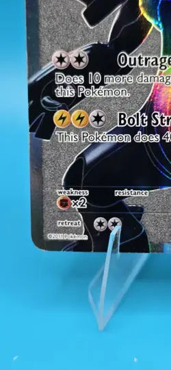 Pokemon Zekrom (114 Full Art) LP Holo Full Art 1st Edition Black and White LP - Image 5