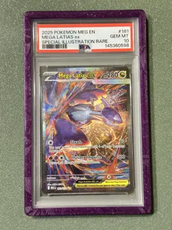 Pokemon 2025 Mega Latias ex 181/132 SIR Mega Evolution GEM MINT PSA 10 - Image 1
