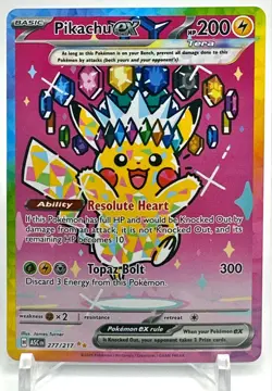 Pokemon Pikachu EX SIR 277/217 Ascended Heroes English - NM - Image 1