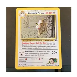 Giovanni's Persian 8/132 Gym Challenge Holo Rare 60 HP Pokemon Card 2000 - Image 1