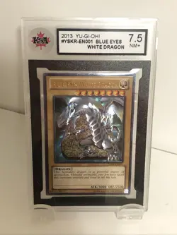 2013 KSA 7.5 NM+ YUGIOH ULTIMATE RARE BLUE EYES WHITE DRAGON YSKR-EN001 🔥 Card - Image 1