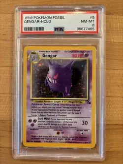 Pokemon Gengar Holo PSA 8 - Image 1
