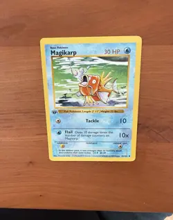 Magikarp 35/102 1st Edition Uncommon Base Set Shadowless Pokemon English LP - Image 1