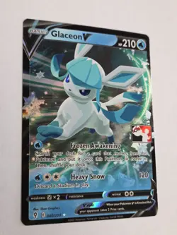 Glaceon V Pokemon Prize Pack Series 1 Promo Pokemon Tcg LP Play Stamp 040/203 - Image 2