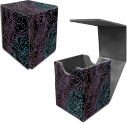 Pink Blue Line Card Deck Box, MTG Commander Deck Box Card Deck Case for Trading - Image 1
