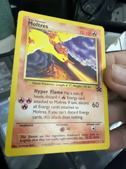 1999 Pokemon Wizards Black Star Promos Moltres #21 MP Z140 - Image 3