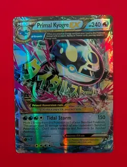 Pokemon TCG Primal Kyogre EX Ultra Rare Full Art Holo 55/160 Primal Clash: MP - Image 1