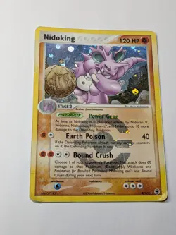 Pokemon Fire Red & Leaf Green Nidoking 8/112 Wizard of Coast Reverse Holo, LP - Image 3
