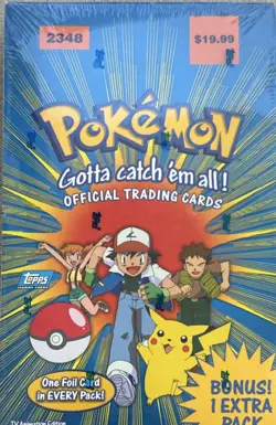 1999 Pokemon Topps TV Animation Edition Trading Cards Box New/Factory Sealed - Image 1